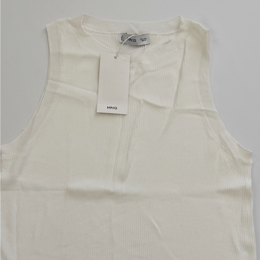 NWT Mango Ribbed Knit Top - Picture 3 of 7